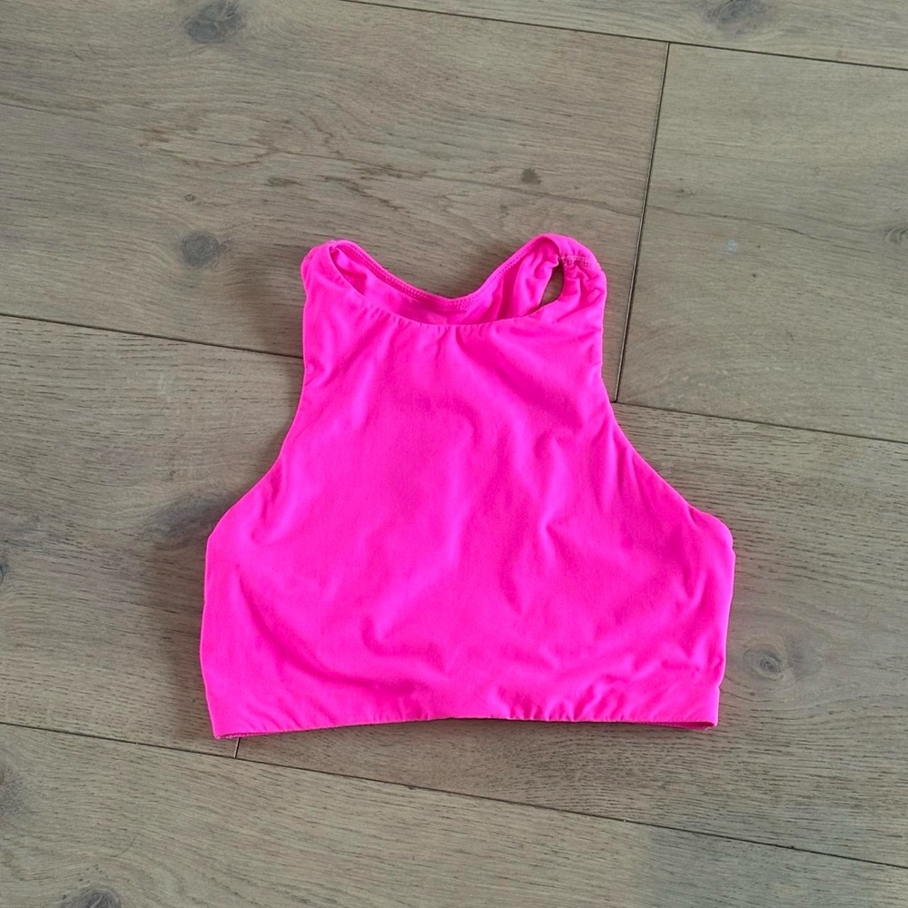 Hot pink Skims racer back crop top - Picture 2 of 4